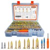 460PCS Self Drilling Drywall Anchors with Screws Kit,5-Sizes Metal Expansion