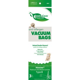 EnviroCare Replacement Anti-Allergen Vacuum Cleaner Dust Bags made to fit Hoover Type I Canisters 3 Pack