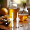 2Pcs Transparent 6" Glass Honey Dipper Sticks Stirring Sticks Server