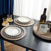 Woven Cotton Rope Round Placemats Set of 9 Pcs with