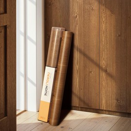 NEROLI HOME Brown Wood Grain Contact Paper, 17.3" x 118" Peel and Stick Wallpaper, Self-Adhesive Thick Vinyl Wrap for Kitchen Cabinets, Countertop, Furniture, Waterproof DIY Decor