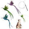 Cat Toy, Cat Toy, Set of 4, Hummingbird, Feather, Feather