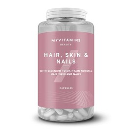 Myvitamins Hair, Skin & Nails Tablets – Zinc, Selenium, Biotin, Vitamin C, D₃, Lutein & MSM – Supports Hair, Skin & Nail Health & Collagen Formation – 180 Vegetarian Capsules