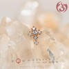 Forbidden Body Jewelry 20g Surgical Steel Large CZ Crystal Cross