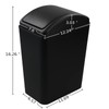CAND 1 Pack Kitchen Garbage Can, Plastic Trash Can with