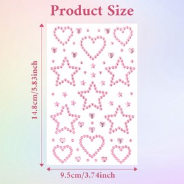 Shimmeroo Rhinestones Stickers Face Jewels for Women,Self Adhesive Rhinestones Face Gems Stick on Gems Sparkly Stickers for Faces Eye Makeup Body Nail