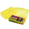 Pencil Box, Large Capacity Clear Pencil Case, 1 Pack Hard