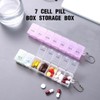 COYUN 2 pcs pill box, 7 days, pill box, 7