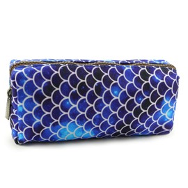 LParkin Mermaid Large Capacity Canvas Pencil Case Pen Bag Pouch Stationary Case Makeup Cosmetic Bag