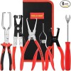 TOOLEAGUE Fuel Line Pliers Set 6Pcs, Hose Remover, 9" Fuel