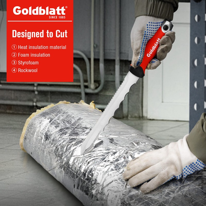 Goldblatt 8Inch Insulation Knife Stainless Steel Blade Double Side Utility