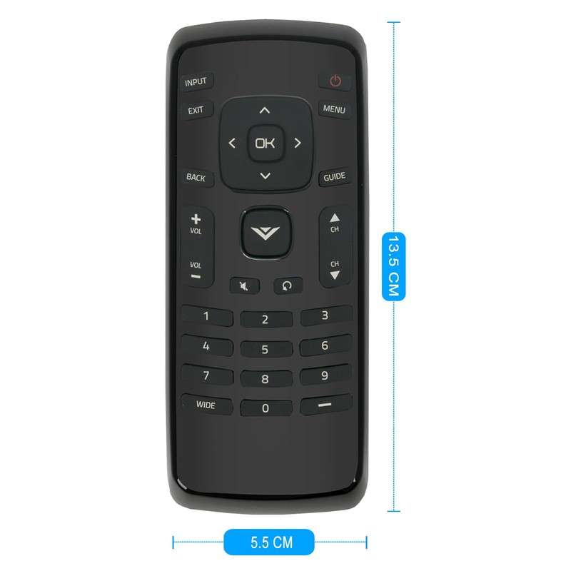 XRT020 Replace Remote Control fit for VIZIO TV D32h-C0 D32HC1