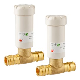 Water Hammer Arrestor 1/2" Pex-A F1960 Tee, Pex Expansion, Resin Hammer Arrestor, Applicable for Faucet, Dishwasher and Water Dispenser(Pack of 2)