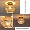 Boho Ceiling Light Fixture, Coastal Handmade Woven Light Fixtures Ceiling