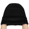 ZLYC Winter Faux Fur Slouchy Beanie Hat for Women Warm