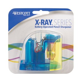 Westcott X-Ray Pencil Sharpener, Assorted Colors