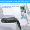 NNOODUST Toddler Airplane Bed with Kids Travel Tray