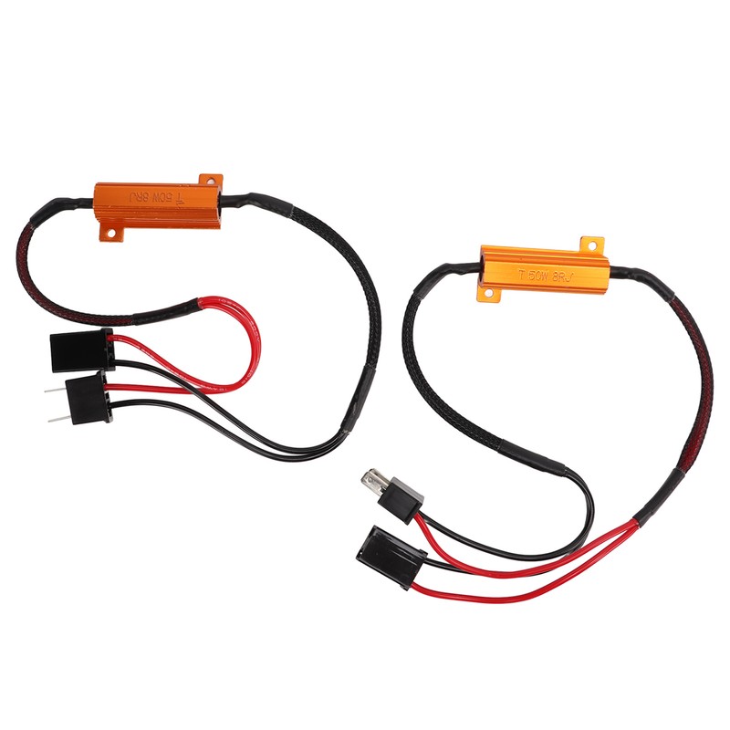 LED Decoder H7 Aluminum Housing Single Resistance Wire LED Headlight