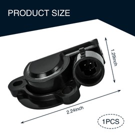 Pack of 1 Car Accelerator Pedal Fuel Idle Control Valve Sensor, TPS Throttle Position Sensor, Replace OEM 17087400 17088026 17111815, Sutible for Most Car Models(Black)