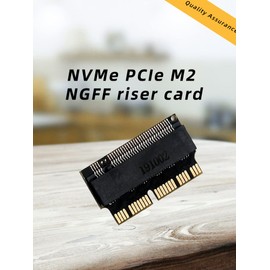 JMT M.2 NGFF Adapter NVMe PCI-E x4 M2 to SSD Compatible with A-pple Laptop,Mac-Book Air Pro 2013 2014 2015 A1465 A1466 A1502 A1398 (2Pcs)
