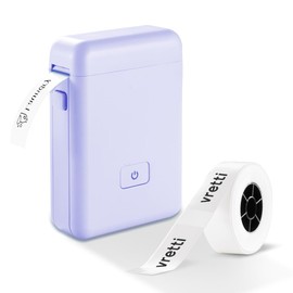 vretti Mini Sticker Maker Label Printer with Multiple Templates, HP2 Portable Bluetooth Label Printer for Storage, Shipping, Barcode, Mailing, Office, Home, Organisation
