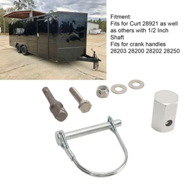 Trailer Fack Drill Adapter ez Crank 28921 Top Wind Trailer Jack Adapter with Cordless Drill Adapter,3/8 Drive Cordless Drill Cocket Adapter Leveling & Stabilization