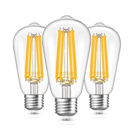 Dimmbar E27 Led Glühbirne, 12W E27 Birne Warmweiss 2700K Ersatz für 120W Glühlampe, Kein Flackern Energiesparlampe, 1600 Lumens LED Lampe, 360°Abstrahlwinkel AC 220-240V Edison Leuchtmittel (3er Pack)