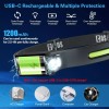 COSOOS Black Rechargeable 1000 Lumen Led Headlamp Lightweight Waterproof For
