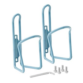 BW USA Aluminum Bike Water Bottle Cages – Great for MTB and Road Bicycles - 2 Pack - Teal