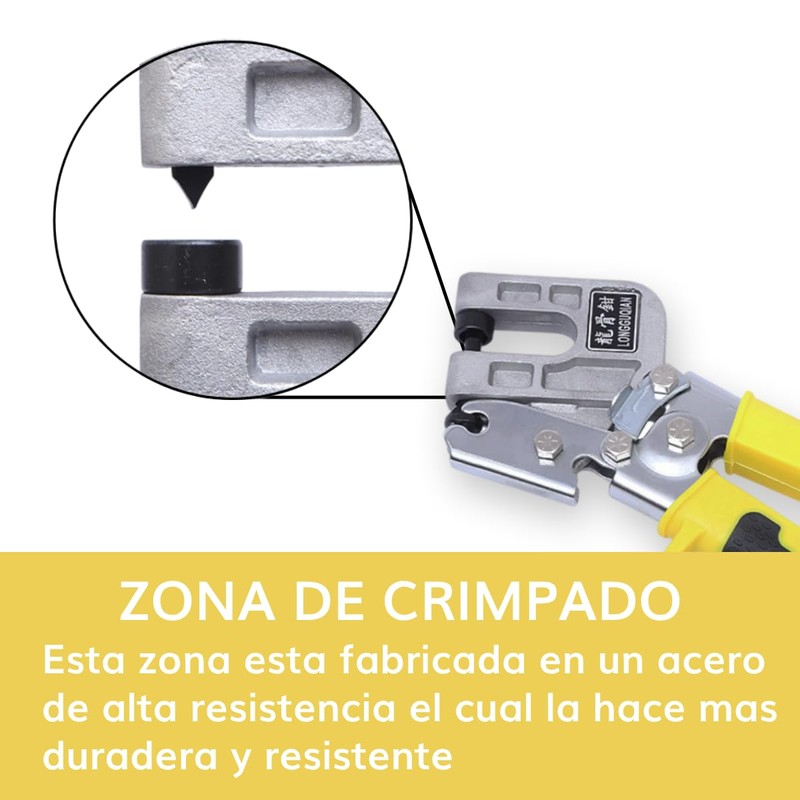 Pinza Drywall Alicate Crimpadora Panel Yeso Union Tablaroca Construcción Engarzadora