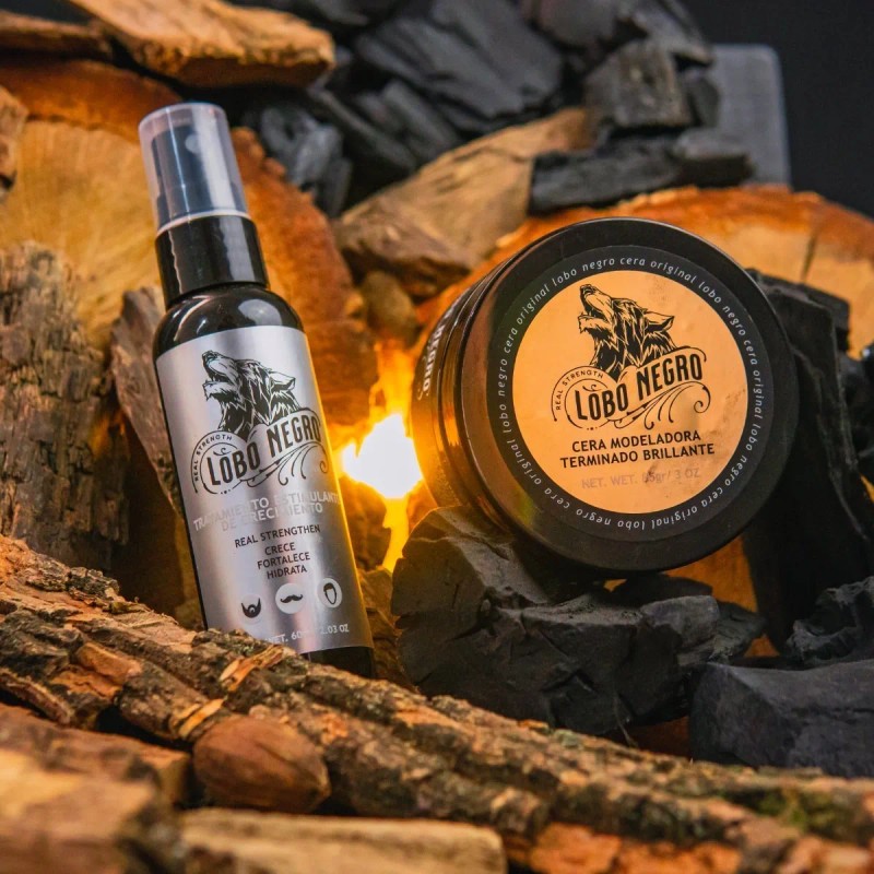 Tratamiento Crecimiento Cabello Y Barba 60 Ml Lobo Negro