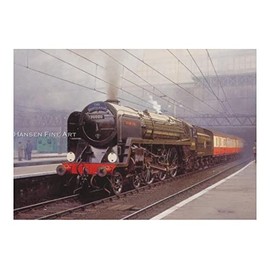 70000 Britannia British Railways Railway Steam Train Locomotive Birthday Card