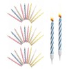 CHROMACRAFT 30-Piece Birthday Candles, Funny String Candles, Colourful Decorative Candles,