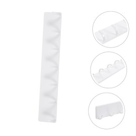 Operitacx Multi Hook Kitchenware Holder Space Saving Wall Mounted Hanger with Hooks Sturdy Utensil Storage for Kitchen Bathroom and More No Drilling Required