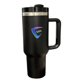 Stainless Steel Vacuum Insulated Tumbler with Lid and Straw for Water, Iced Tea or Coffee, Smoothie and More, Cream 2.0, 40 oz (BLACK)