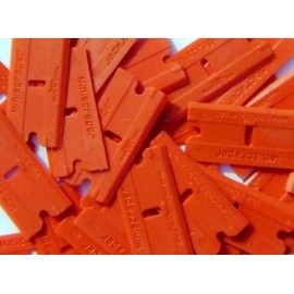 MINISCRAPER Plastic Razor Scraper Blades Double Edged - Value Pack 4 100 Packs