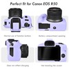 Rieibi EOS R50 Case, Soft Silicone Protective Case for Canon