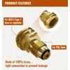 CALPOSE 12 FT Propane Extension Hose with Gauge, Propane Hose