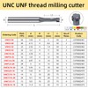 LUOCUT 5pcs UNC10-24 CNC Thread Milling Cutter Thread Milling tap
