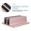 Operitacx Vertical Laptop Holder Desk Laptop Stand for Bed Slots
