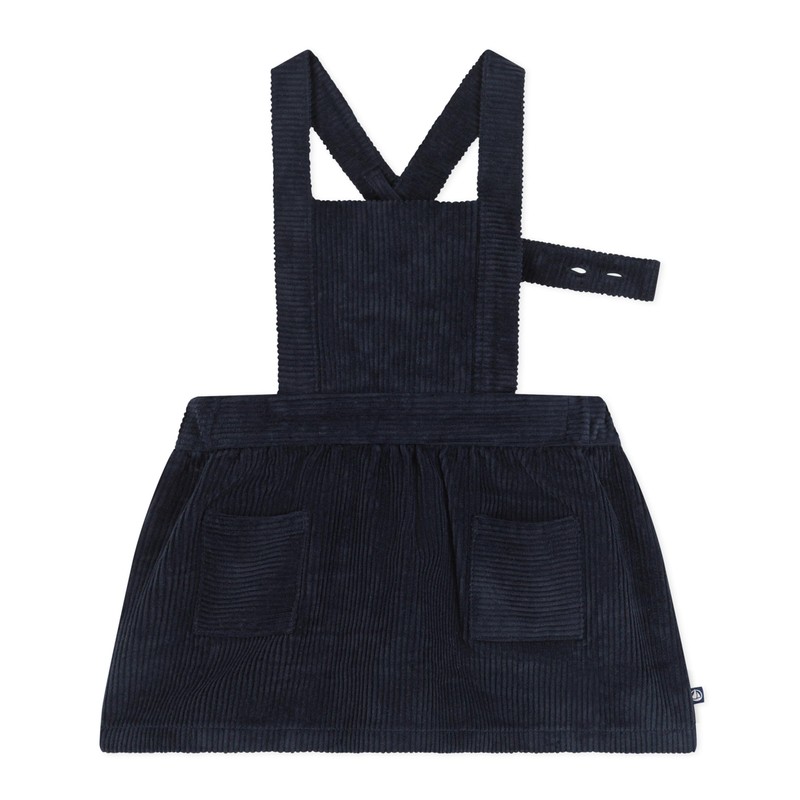 Petit Bateau Baby Girls Jumpsuit Bathrobe, blue tuxedo