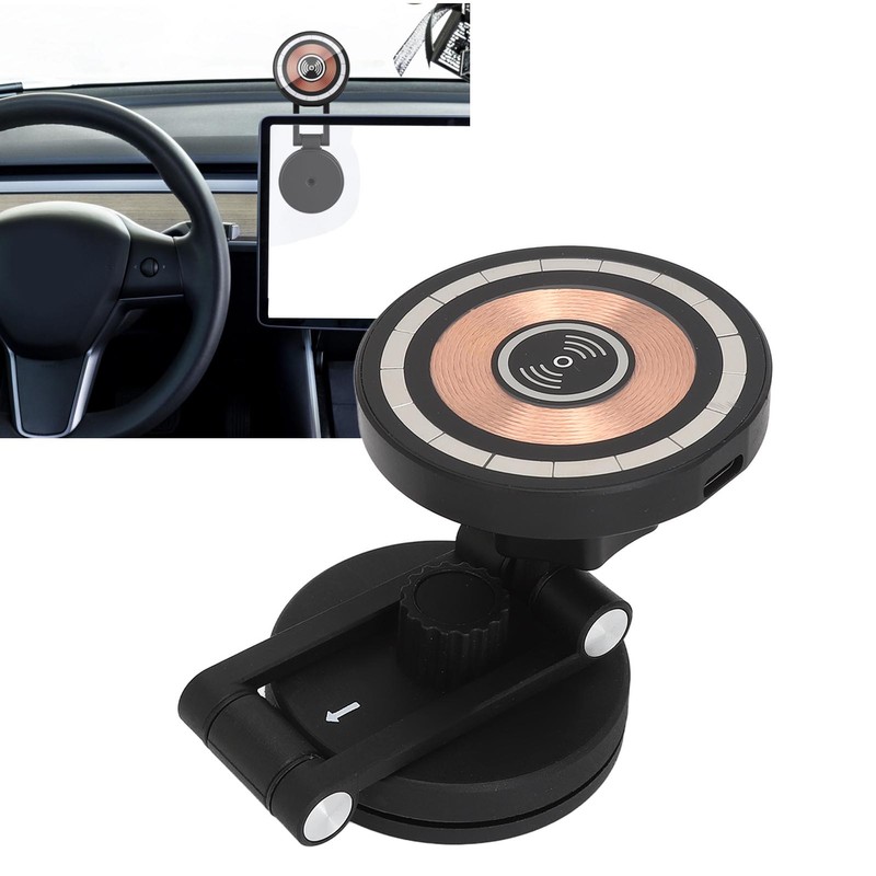 Magnetic Phone Holder Mount Strong Adsorption Wireless Charging Car Magnetic
