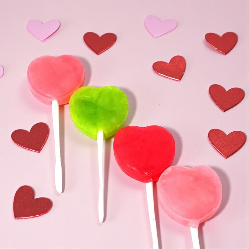 J0lly Ranchrs Valentine Heart Shaped Flat Lollipops-1.5 lbs Assorted Flavors