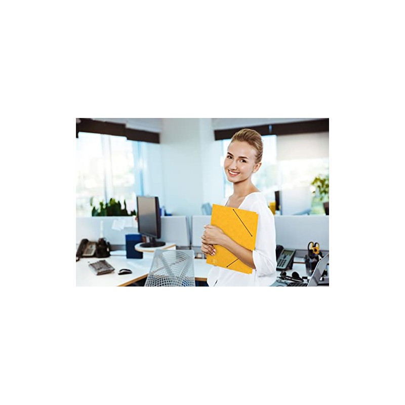 Elasticated Folder 25 cm Yellow