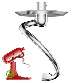 HOZODO Spiral Dough Hook for KitchenAid 4.5/5 Quart Tilt-Head Mixers
