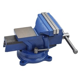GXYWADY 5 Inch Heavy Duty Bench Vise with 360 Degree Swivel Base for Woodworking, Home Shop