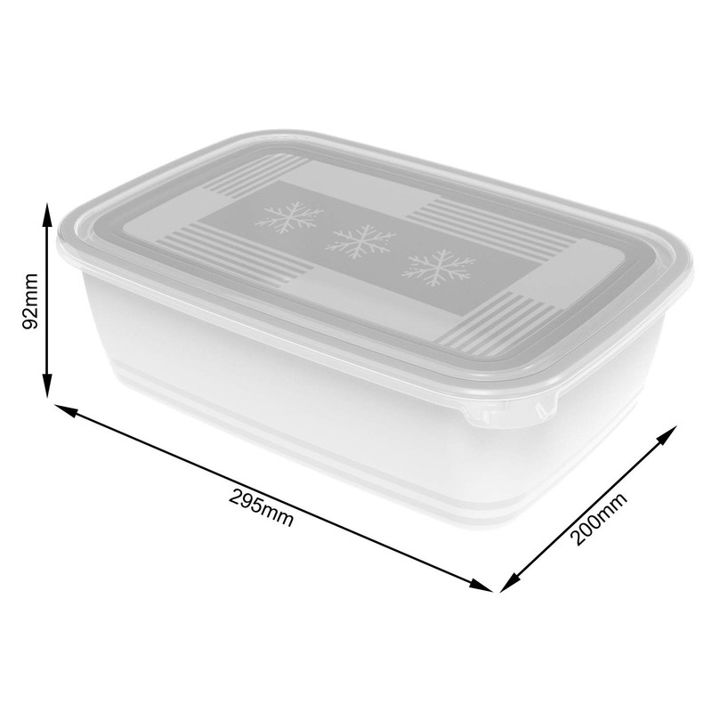 Rotho Freeze Freezer Box 3.7 L with Lid, Plastic (PP)