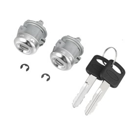 Hihaha NO. 7C3Z1521990A Door Lock Cylinder Set W/ 2 Keys for Ford F150 F250 F350 F450 Explorer Expedition for Ranger E150 E250 E350 / Left Right Door Lock Tumbler/Durable / 1 Pair