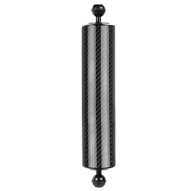CS PRIORITY Underwater Carbon Fiber Float Buoyancy Arm Dual 1 inch Ball Head Camera Diving Tray 5/8/10/12inch Flashlight Holder Underwater Camera Brakect for DSL Bracket (12inch D60mm Black)