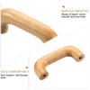 sourcing map 8Pcs Wood Drawer Pulls Handles, 64mm/2.52" Hole Spacing